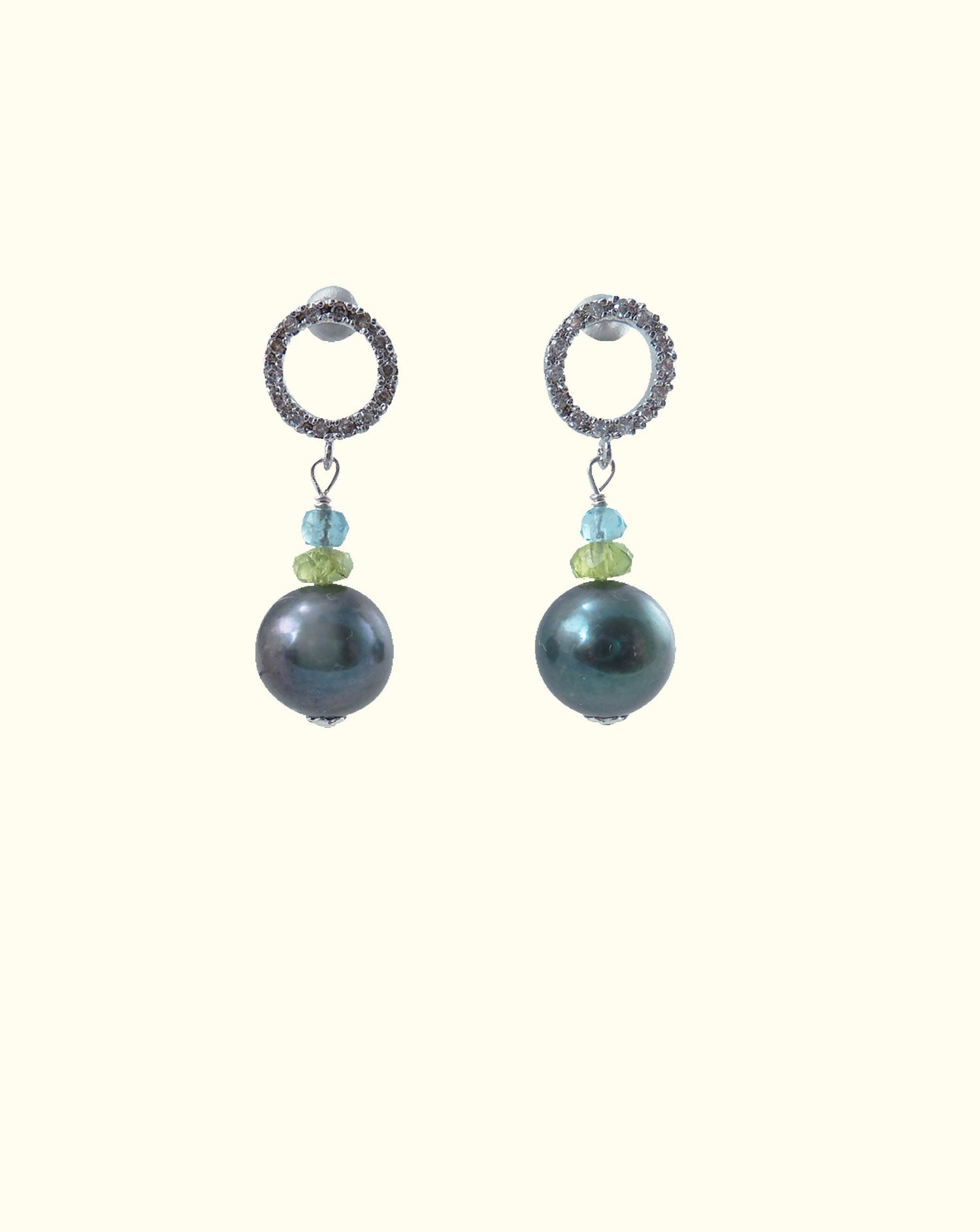 Black pearl jewelry always add drama - contemporary black pearl earrings