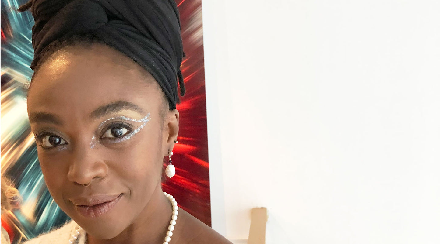 Beautiful baroque pearl earrings featuring freshwater white baroque pearls, natural black spinel, and wine-red garnet.  Contemporary pearl jewelry.