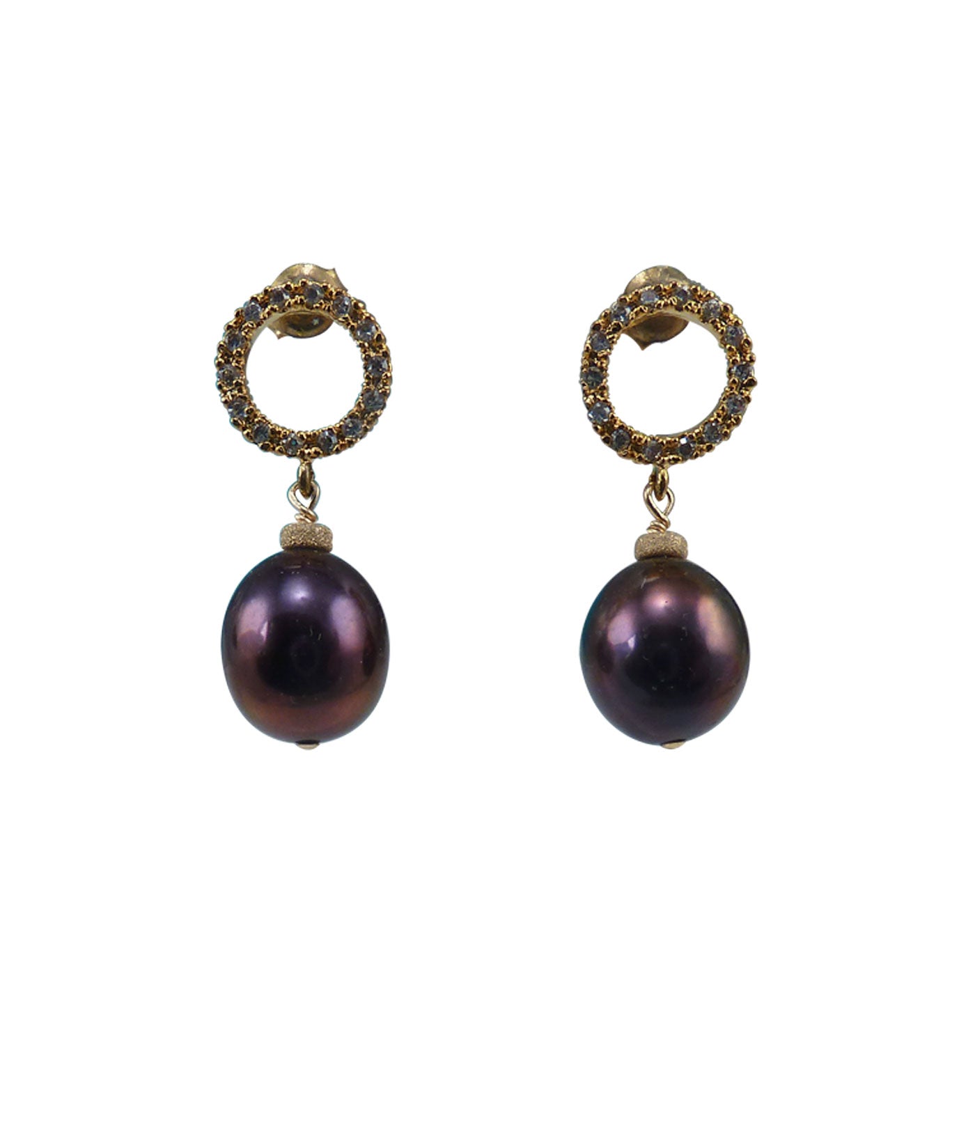 Elegant black pearl earrings will finish your look.  Contemporary custom pearl jewelry
