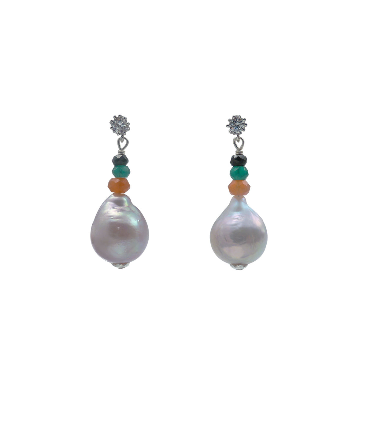 contemporary pearl jewelry featuring real baroque pearls.  Baroque pearl jewelry is a big trend.