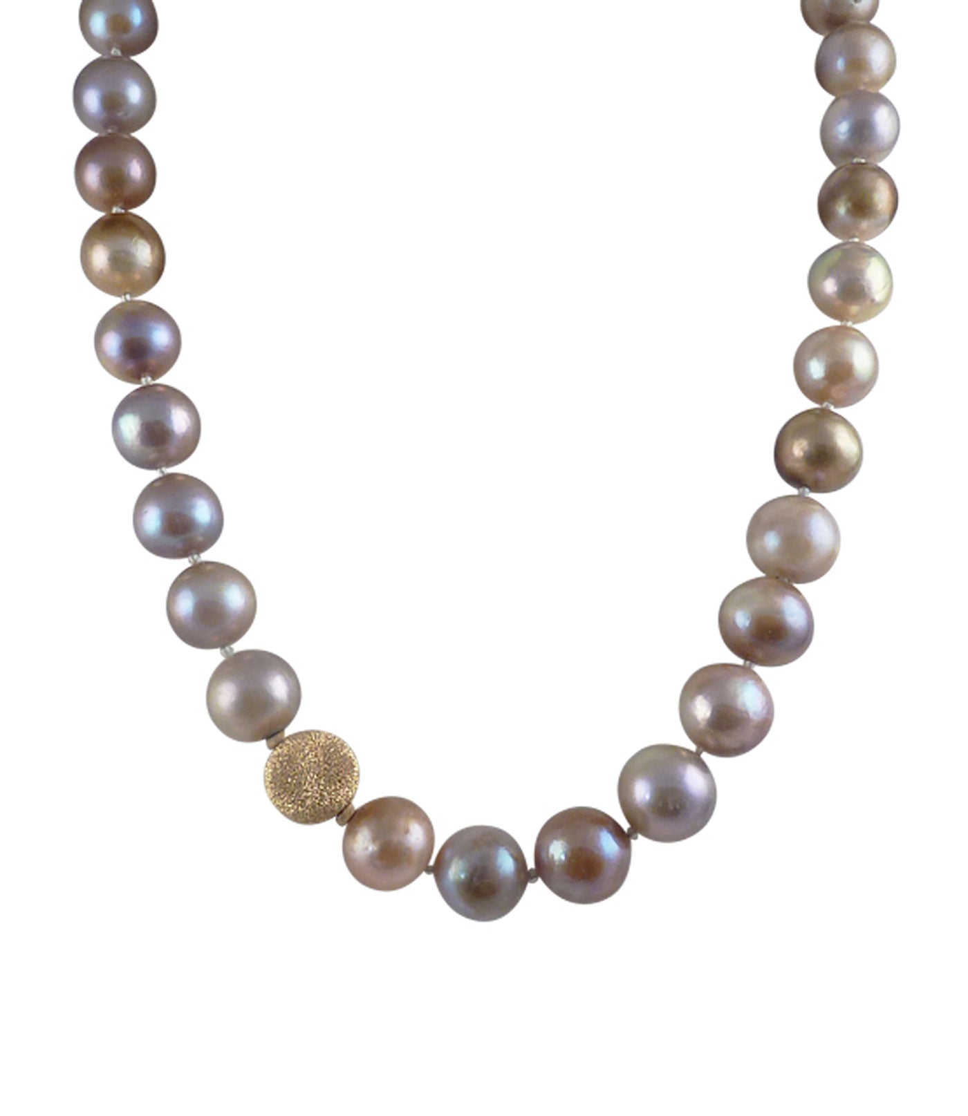 Contemporary pearl jewelry - elegant genuine pearl necklace.  