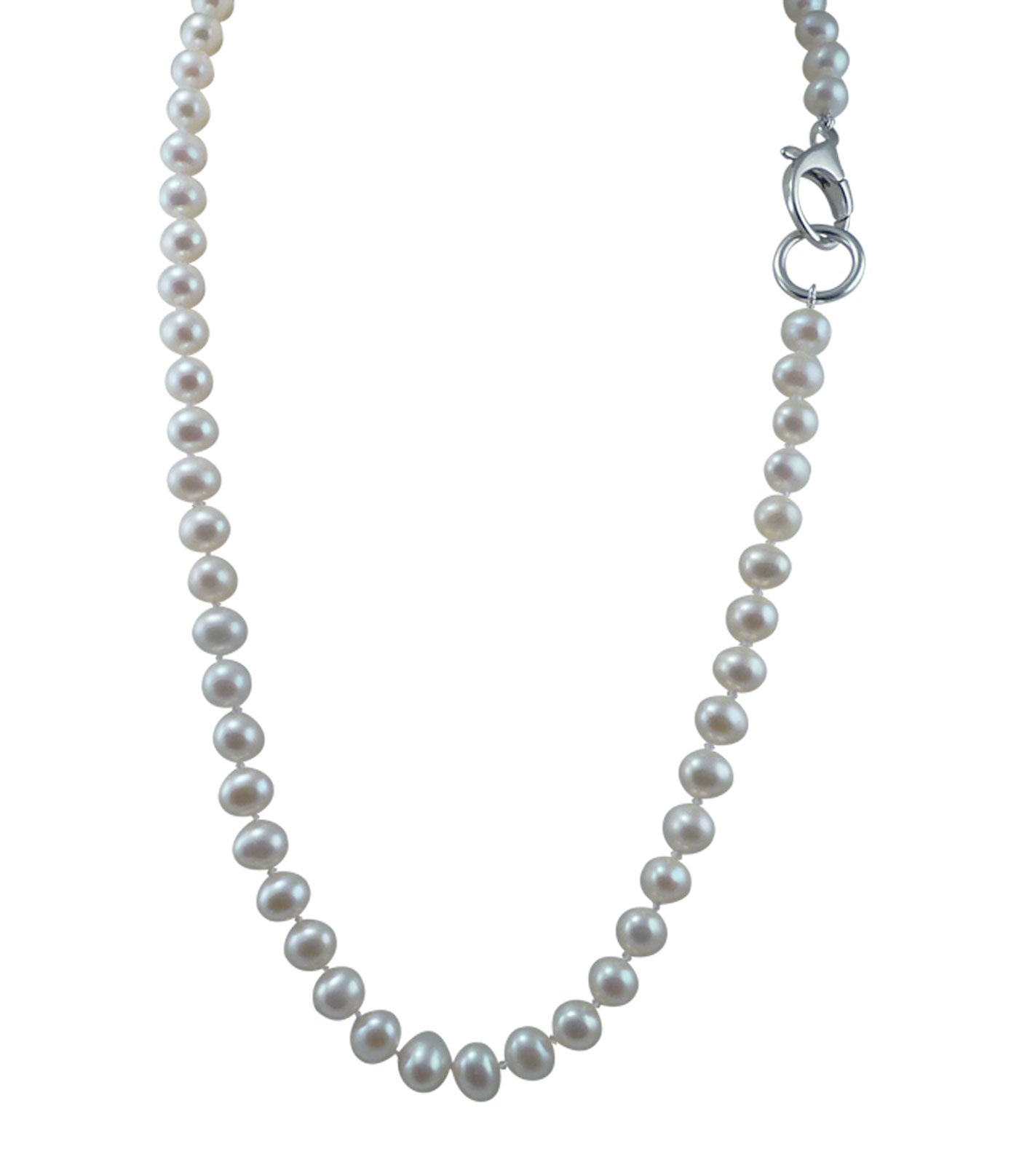 Stylish mens pearl necklace for contemporary men.  Custom pearl jewelry for fashion-forward man