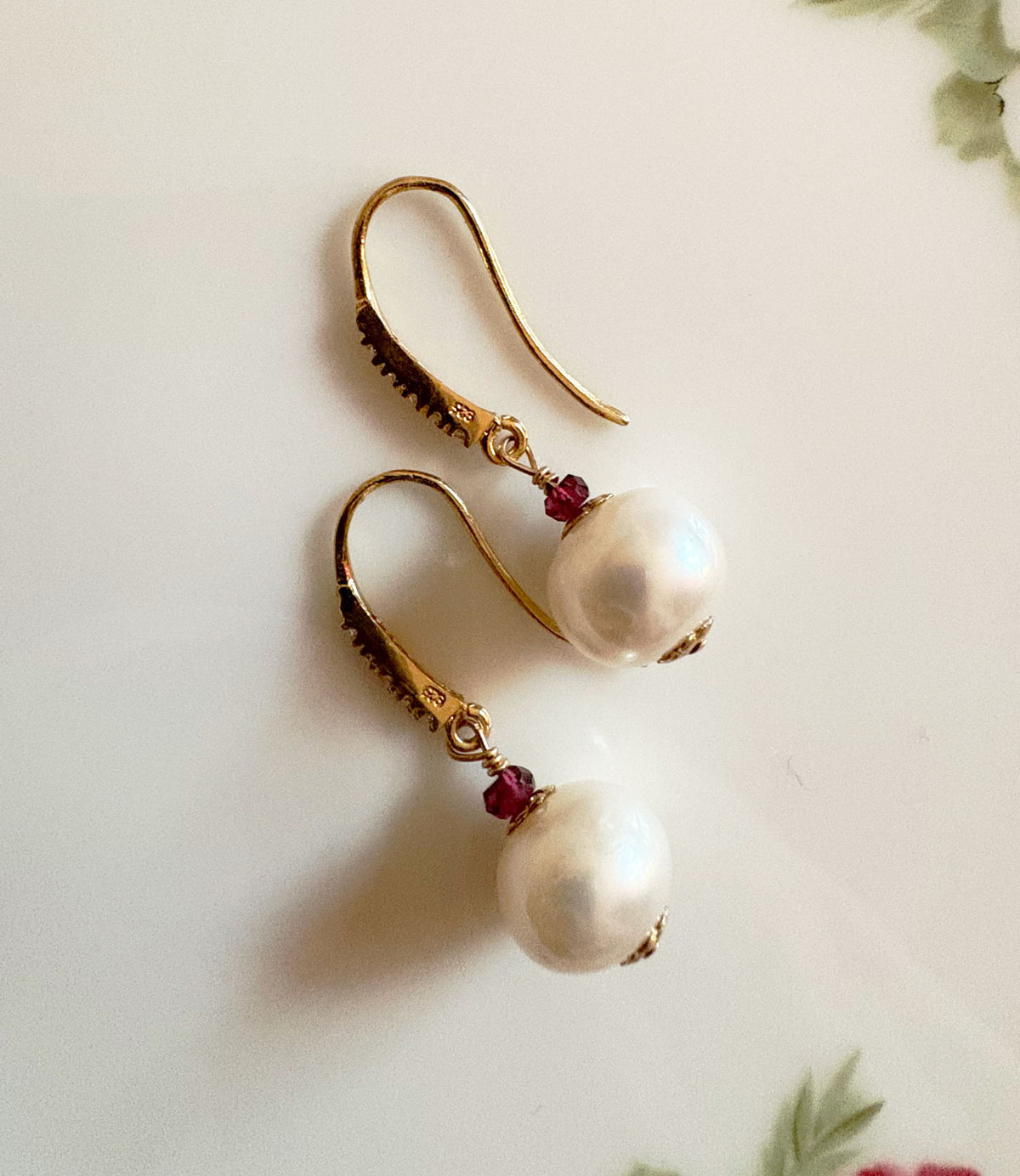 Elegant white pearl earrings is a perfect jewelry gift for her.  Christmas gift or anniversary gift