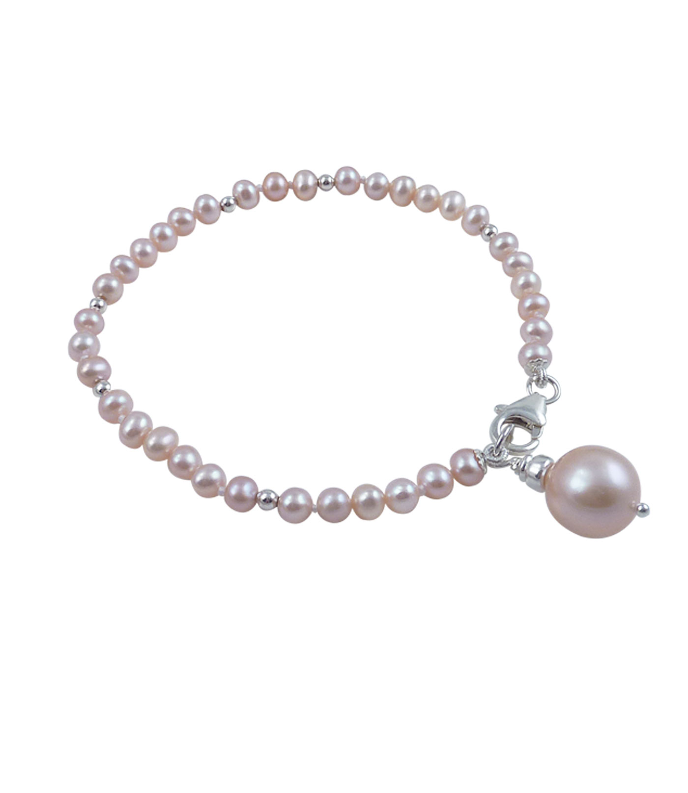 Pearl, Charm, and Leather bracelet