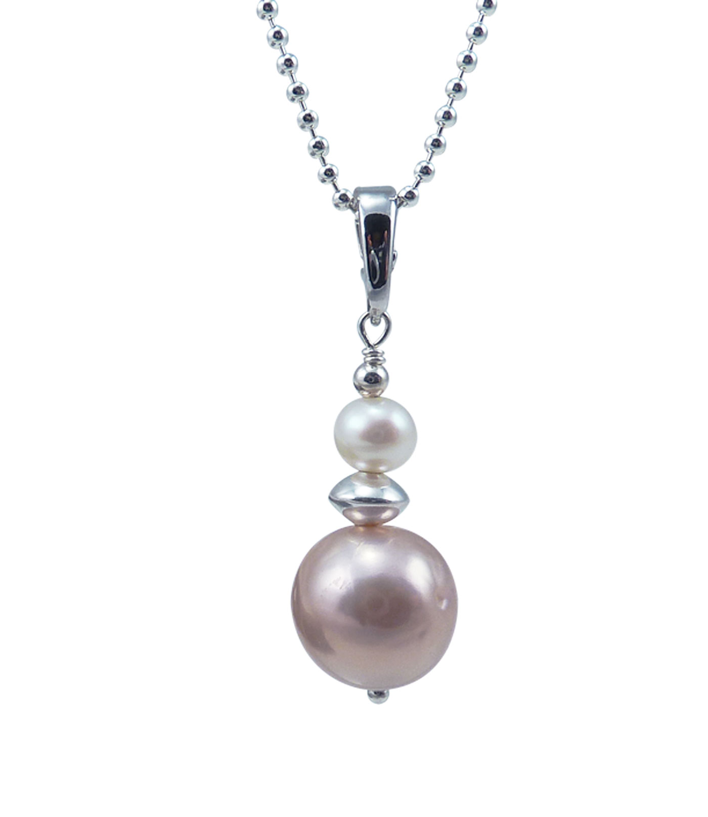 lavender pearl pendant